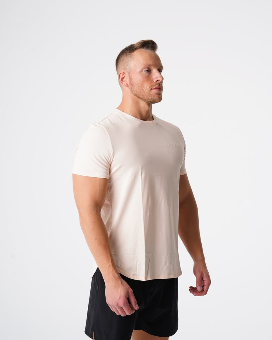 Camiseta NVGTN Pulse Fitted Hombre Blancas | fRyyLgb0