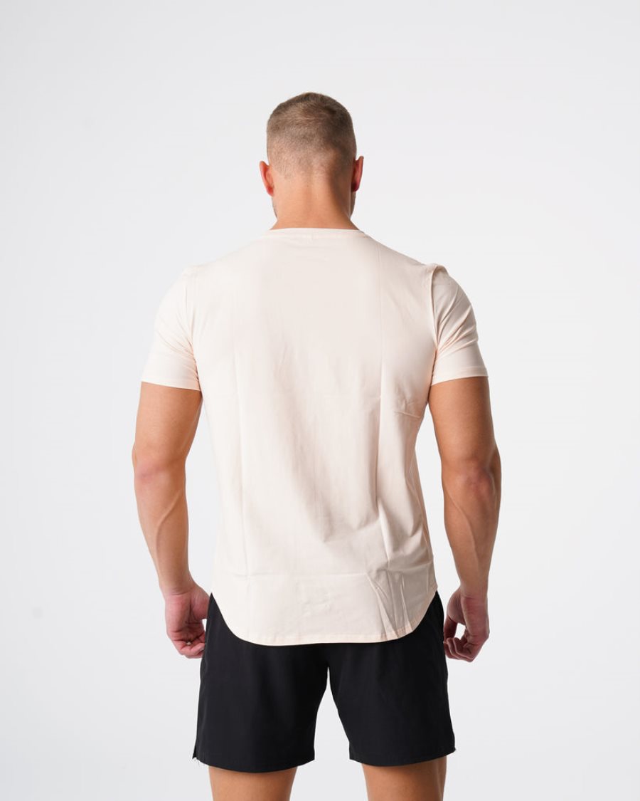 Camiseta NVGTN Pulse Fitted Hombre Blancas | fRyyLgb0