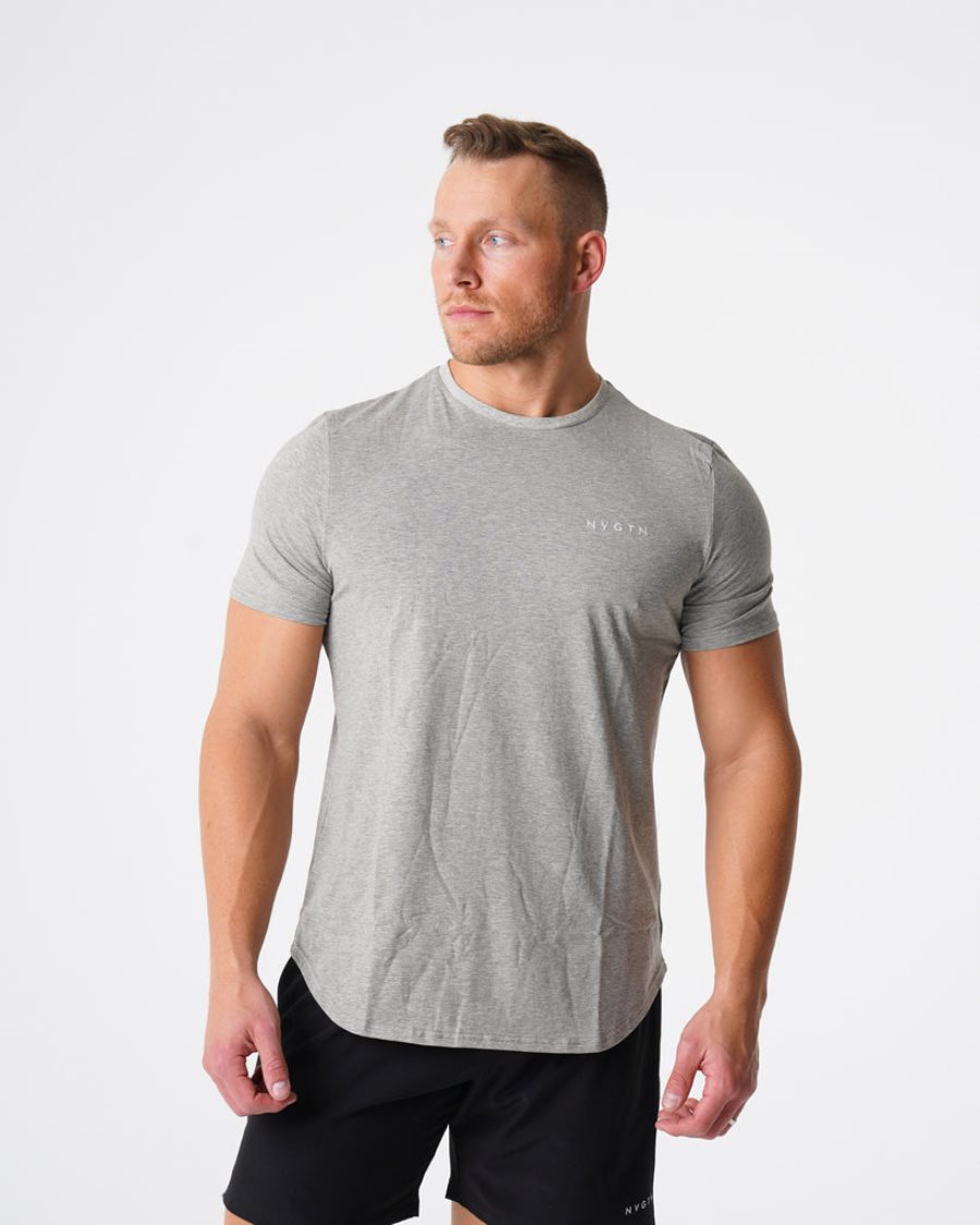 Camiseta NVGTN Pulse Fitted Hombre Gris | esgryz3X