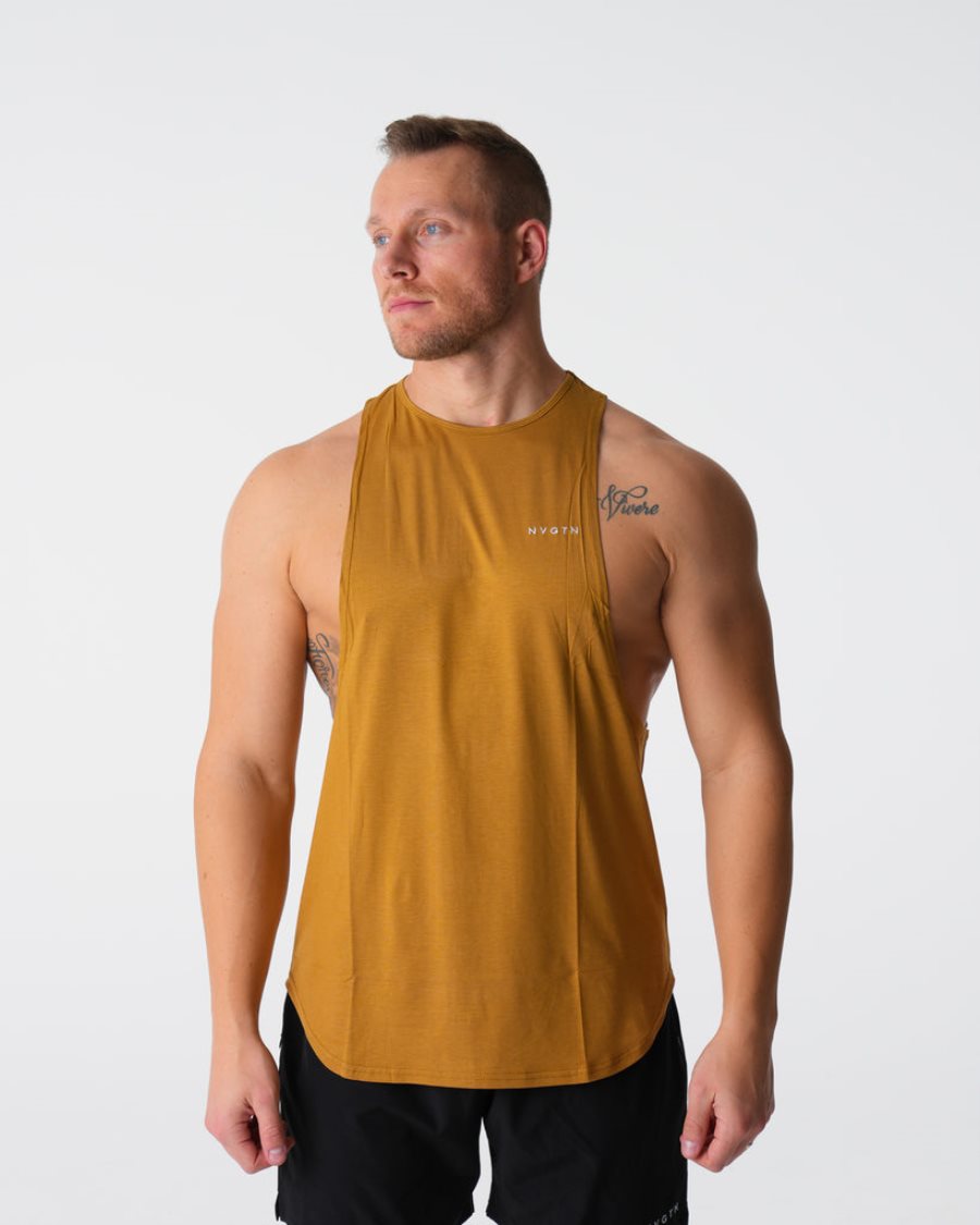 Camiseta Tirantes NVGTN Pulse Edge Hombre Naranjas | 0oHfOlTJ