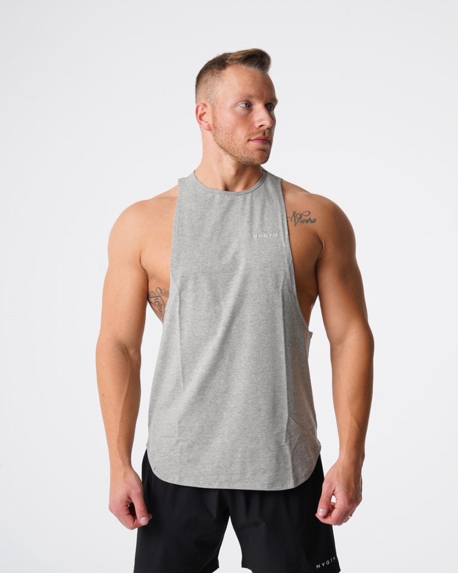 Camiseta Tirantes NVGTN Pulse Edge Hombre Gris | 8D7iKoi0