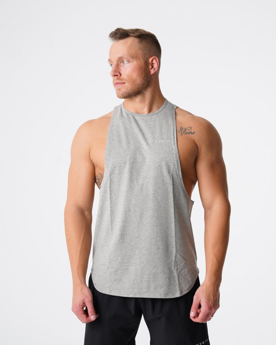 Camiseta Tirantes NVGTN Pulse Edge Hombre Gris | 8D7iKoi0