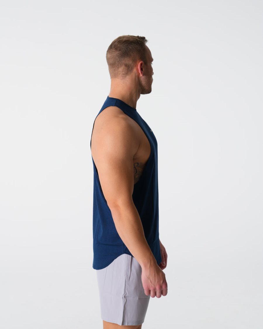 Camiseta Tirantes NVGTN Pulse Edge Hombre Azul Marino | JwX5v2Iv