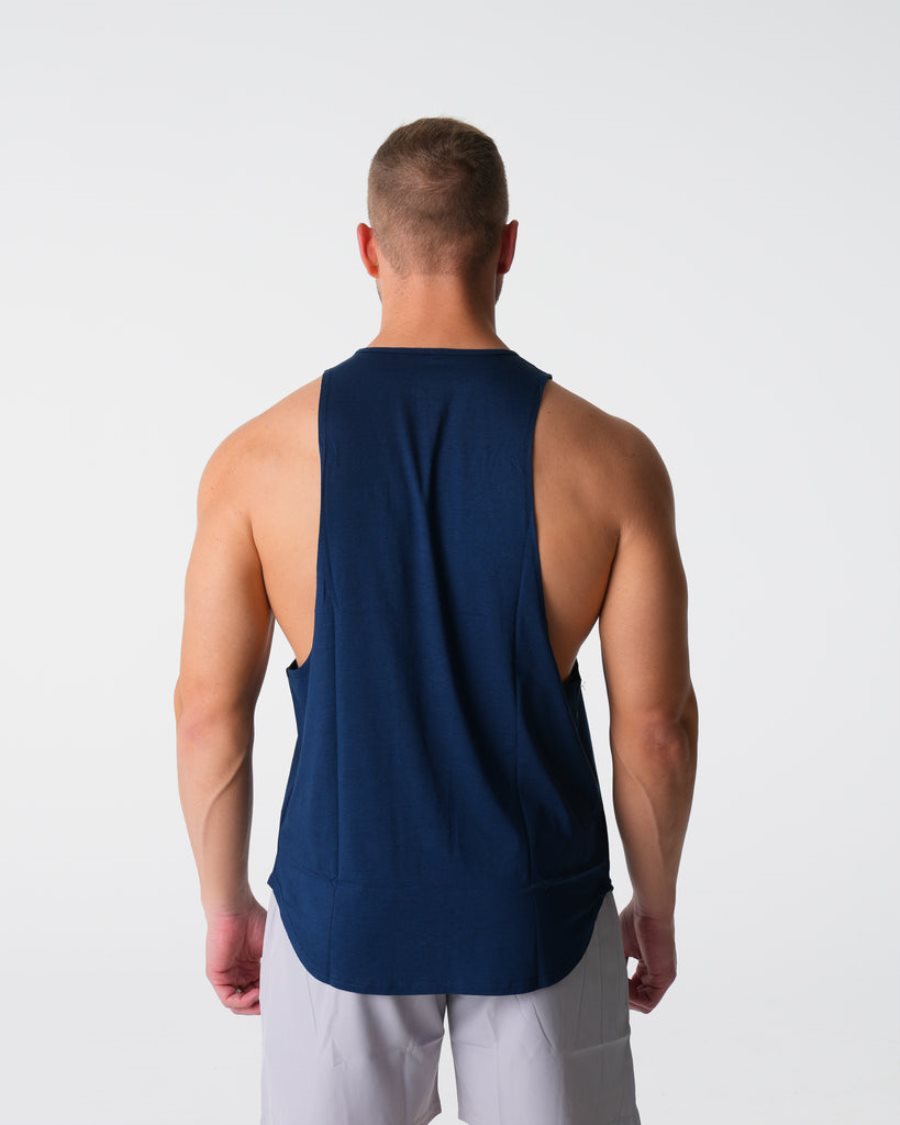 Camiseta Tirantes NVGTN Pulse Edge Hombre Azul Marino | JwX5v2Iv