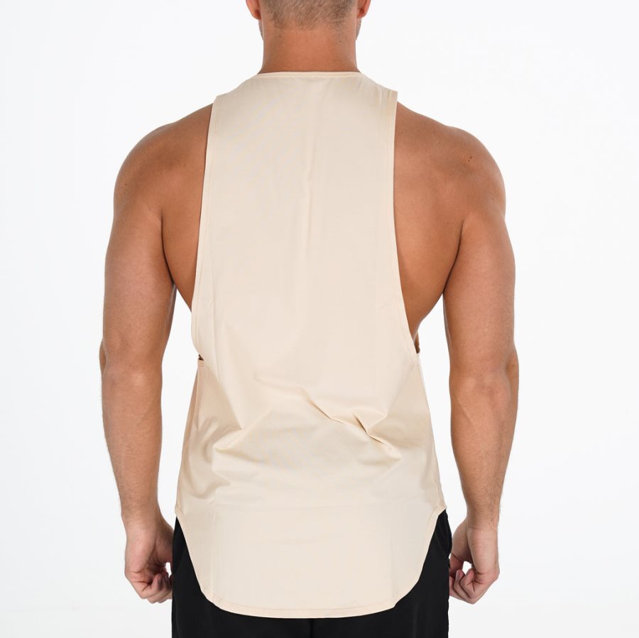 Camiseta Tirantes NVGTN Pulse Edge Hombre Beige | MCDZaNJh