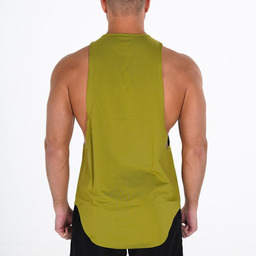 Camiseta Tirantes NVGTN Pulse Edge Hombre Verde Oliva | nyP2C9cT