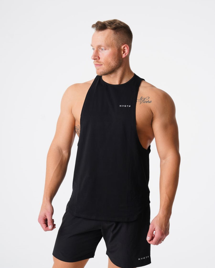 Camiseta Tirantes NVGTN Pulse Edge Hombre Negras | uWuVWNJ4