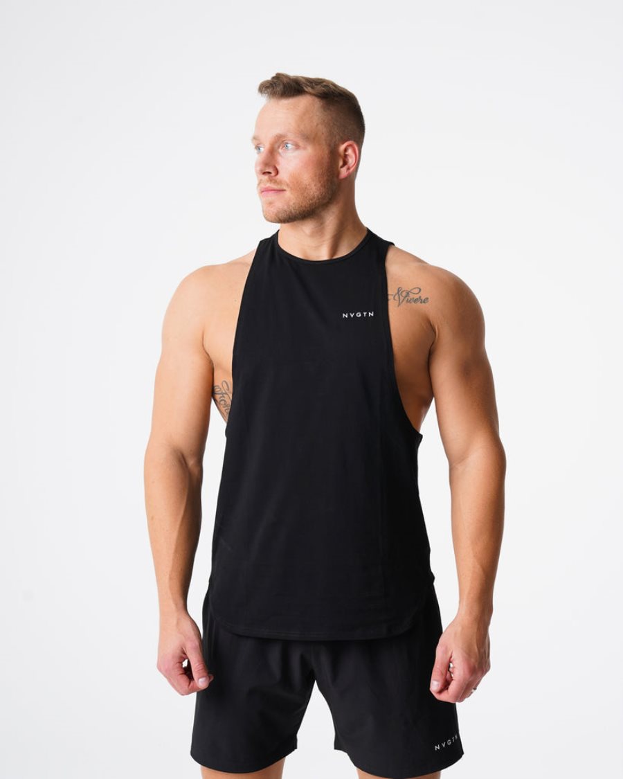 Camiseta Tirantes NVGTN Pulse Edge Hombre Negras | uWuVWNJ4