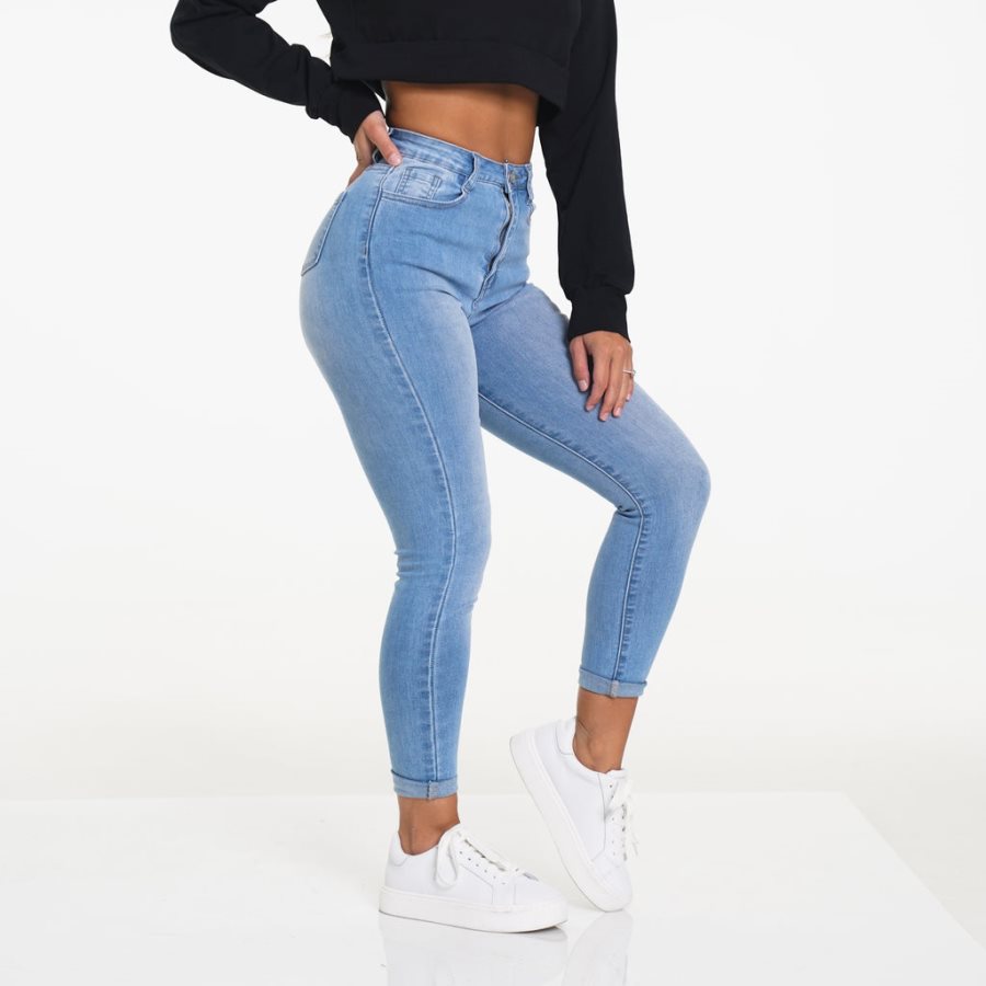 Jeans NVGTN Navishape Mujer Azules Claro | 0bOmQoAX