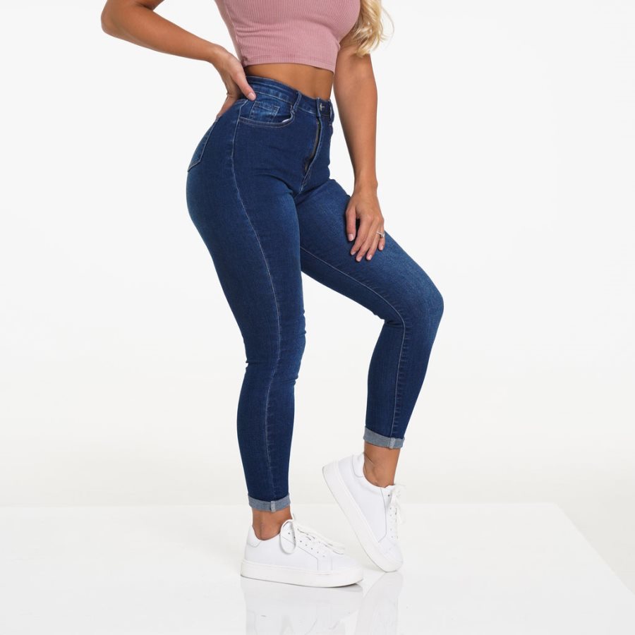 Jeans NVGTN Navishape Mujer Azules Oscuro | JeaDV9q1