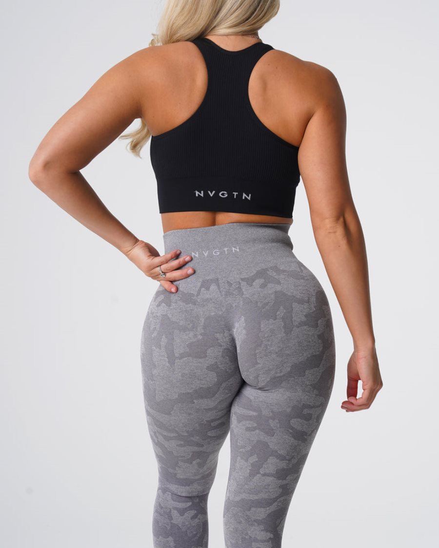 Leggins NVGTN Camo Seamless Mujer Gris | kG46A0LR