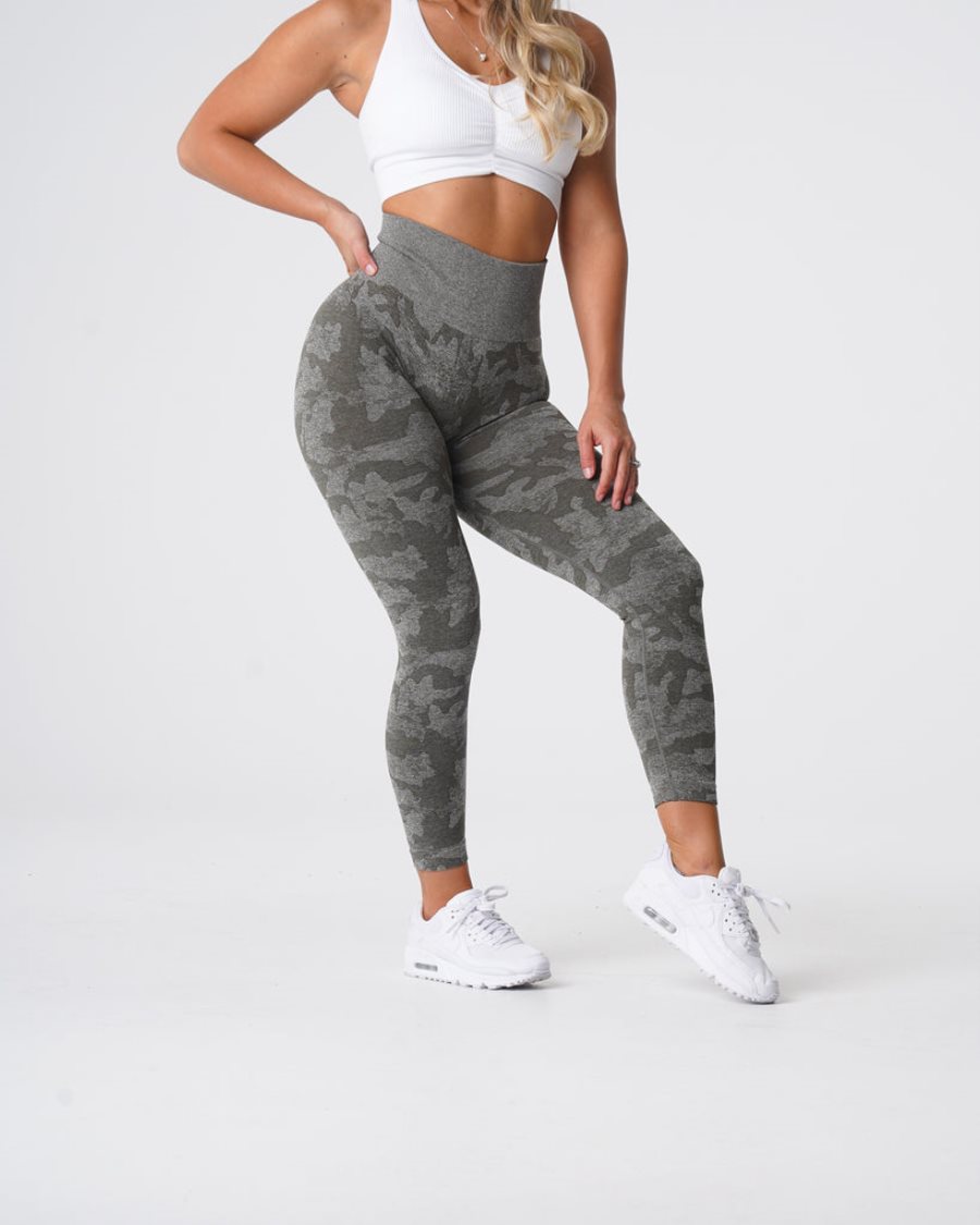 Leggins NVGTN Camo Seamless Mujer Kaki Verde | ypdsqBpp