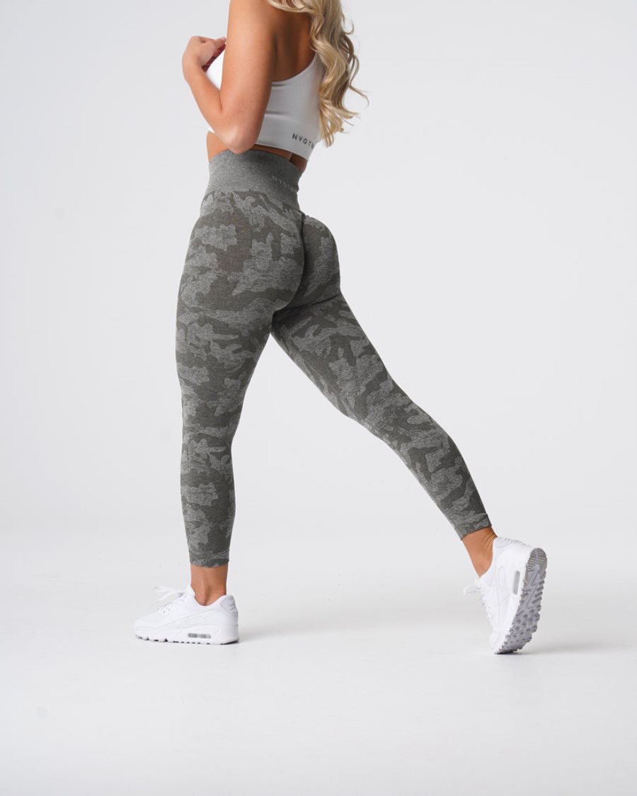 Leggins NVGTN Camo Seamless Mujer Kaki Verde | ypdsqBpp