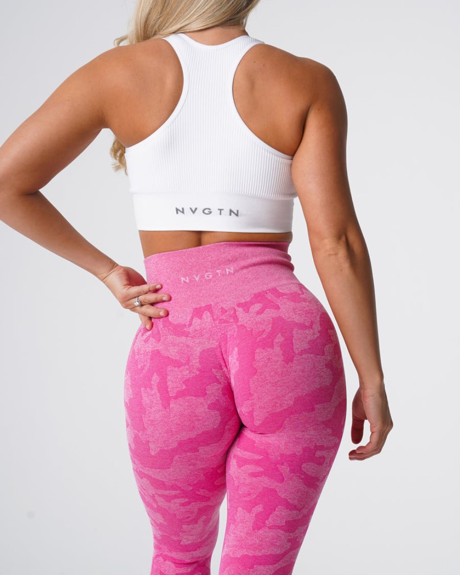 Leggins NVGTN Camo Seamless Mujer Rosas | Y2JWHcbl