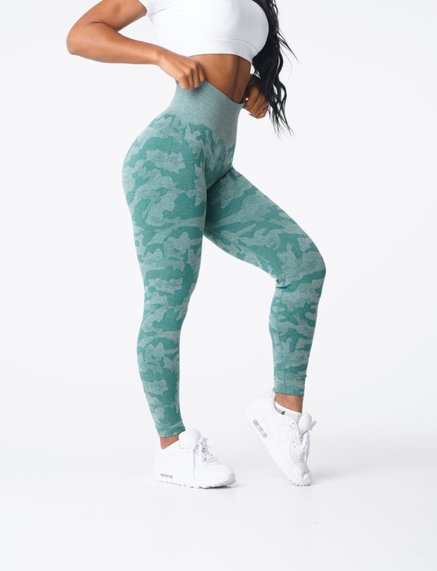 Leggins NVGTN Camo Seamless Mujer Verde | owahfKL2