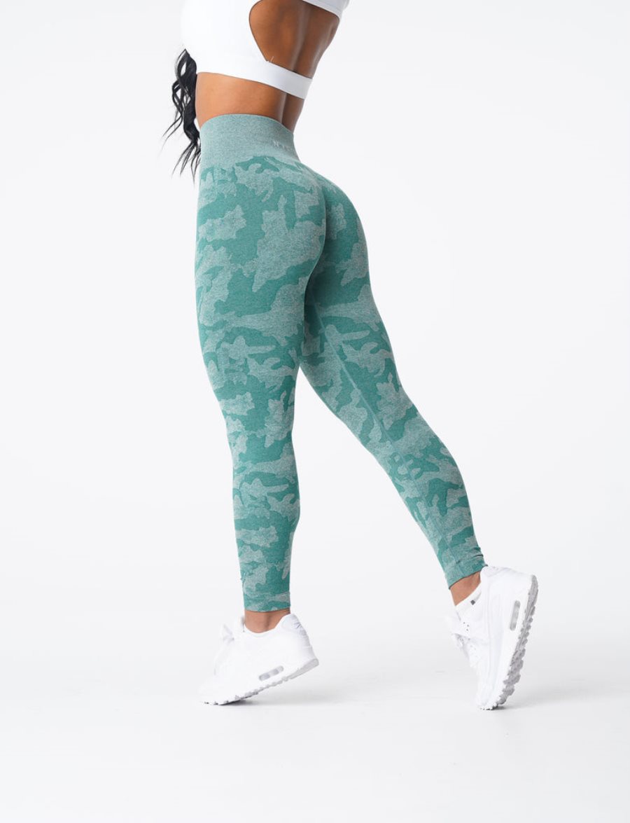 Leggins NVGTN Camo Seamless Mujer Verde | owahfKL2