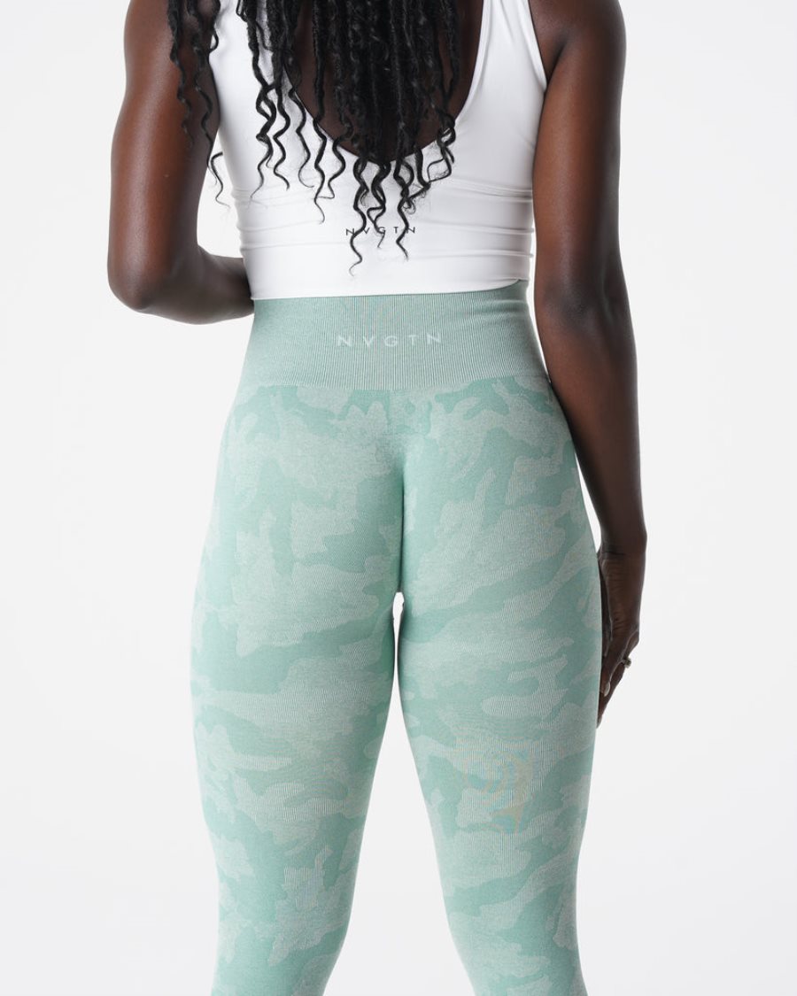 Leggins NVGTN Camo Seamless Mujer Verde | urXaAcEj