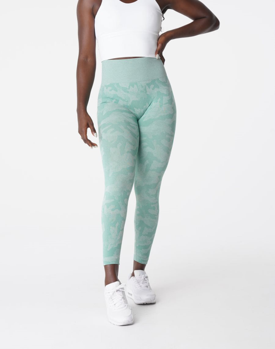 Leggins NVGTN Camo Seamless Mujer Verde | urXaAcEj