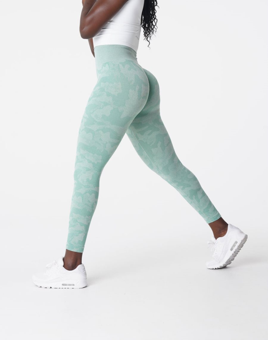 Leggins NVGTN Camo Seamless Mujer Verde | urXaAcEj