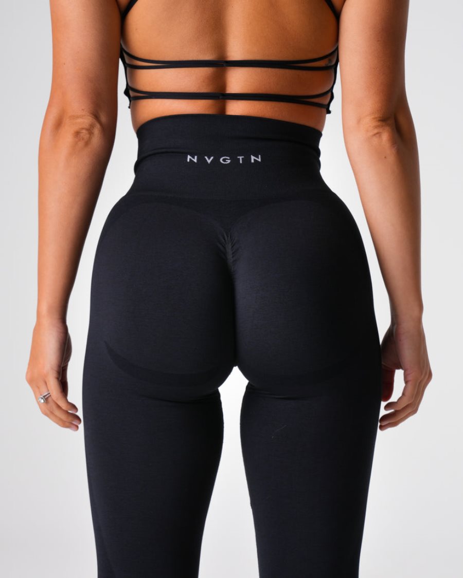 Leggins NVGTN Contour 2.0 Seamless Mujer Negras | HYG1gwy2