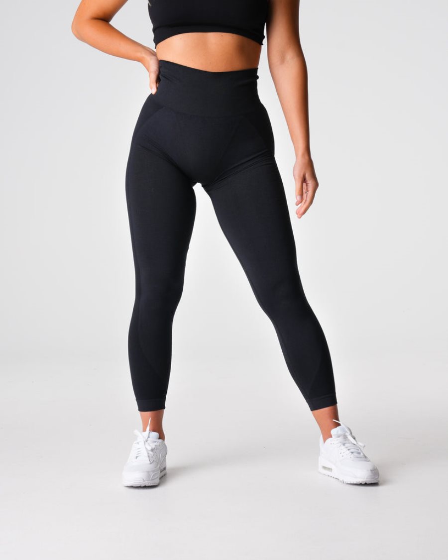 Leggins NVGTN Contour 2.0 Seamless Mujer Negras | HYG1gwy2