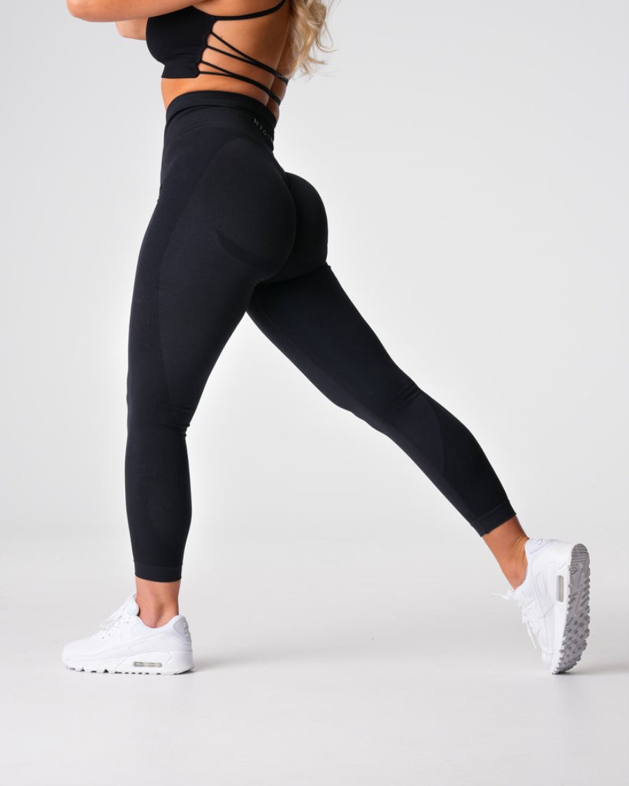 Leggins NVGTN Contour 2.0 Seamless Mujer Negras | HYG1gwy2