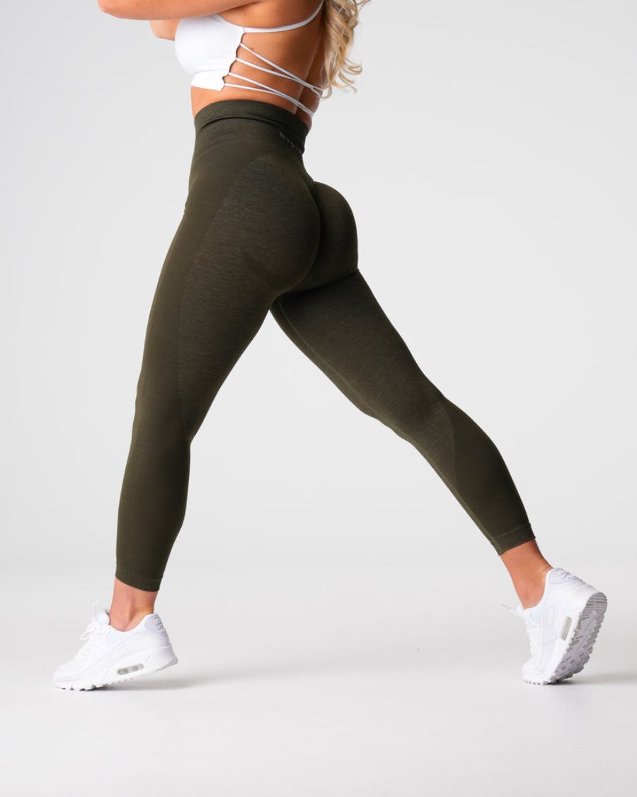 Leggins NVGTN Contour 2.0 Seamless Mujer Verde Oliva | ctsTWlm0