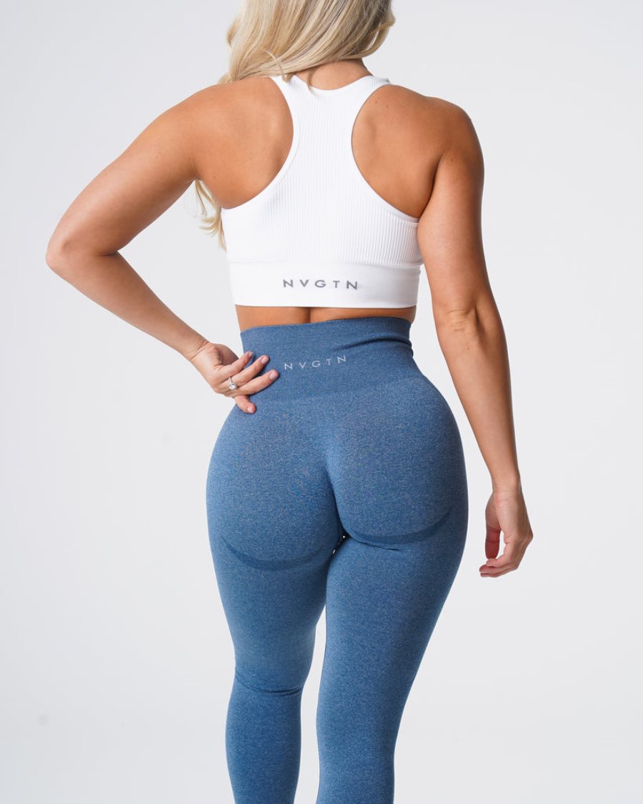 Leggins NVGTN Contour Seamless Mujer Azules | BEDJvl1i