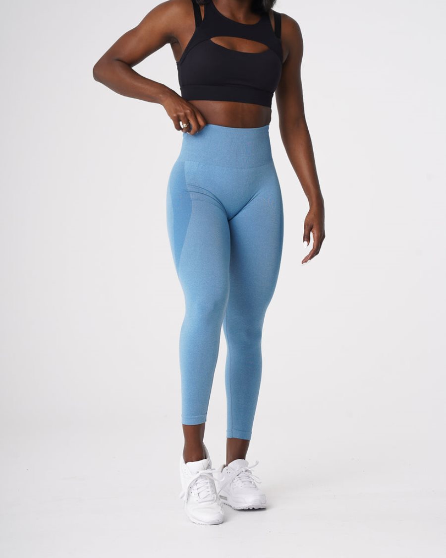 Leggins NVGTN Contour Seamless Mujer Azules | CBWJCohQ