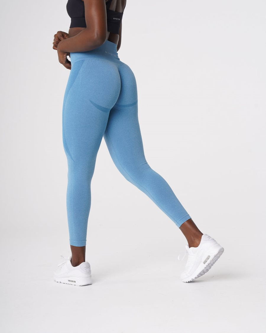 Leggins NVGTN Contour Seamless Mujer Azules | CBWJCohQ