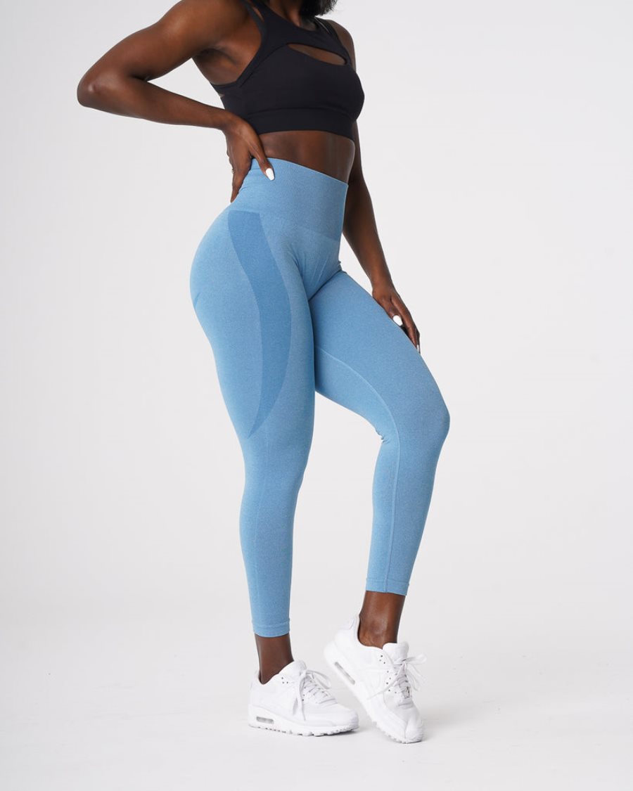 Leggins NVGTN Contour Seamless Mujer Azules | CBWJCohQ