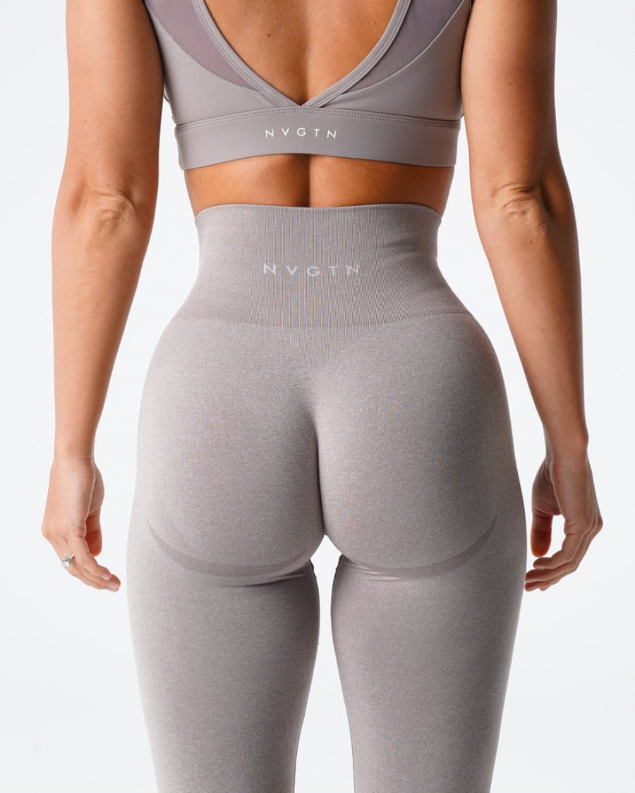 Leggins NVGTN Contour Seamless Mujer Gris Marrones | ES1f3Ebd