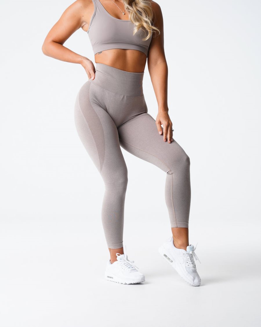 Leggins NVGTN Contour Seamless Mujer Gris Marrones | ES1f3Ebd