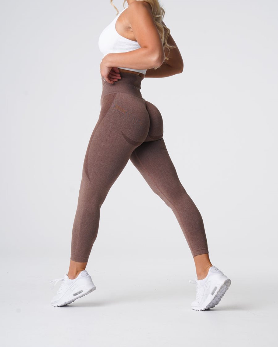 Leggins NVGTN Contour Seamless Mujer Gris Marrones | asxySf8T