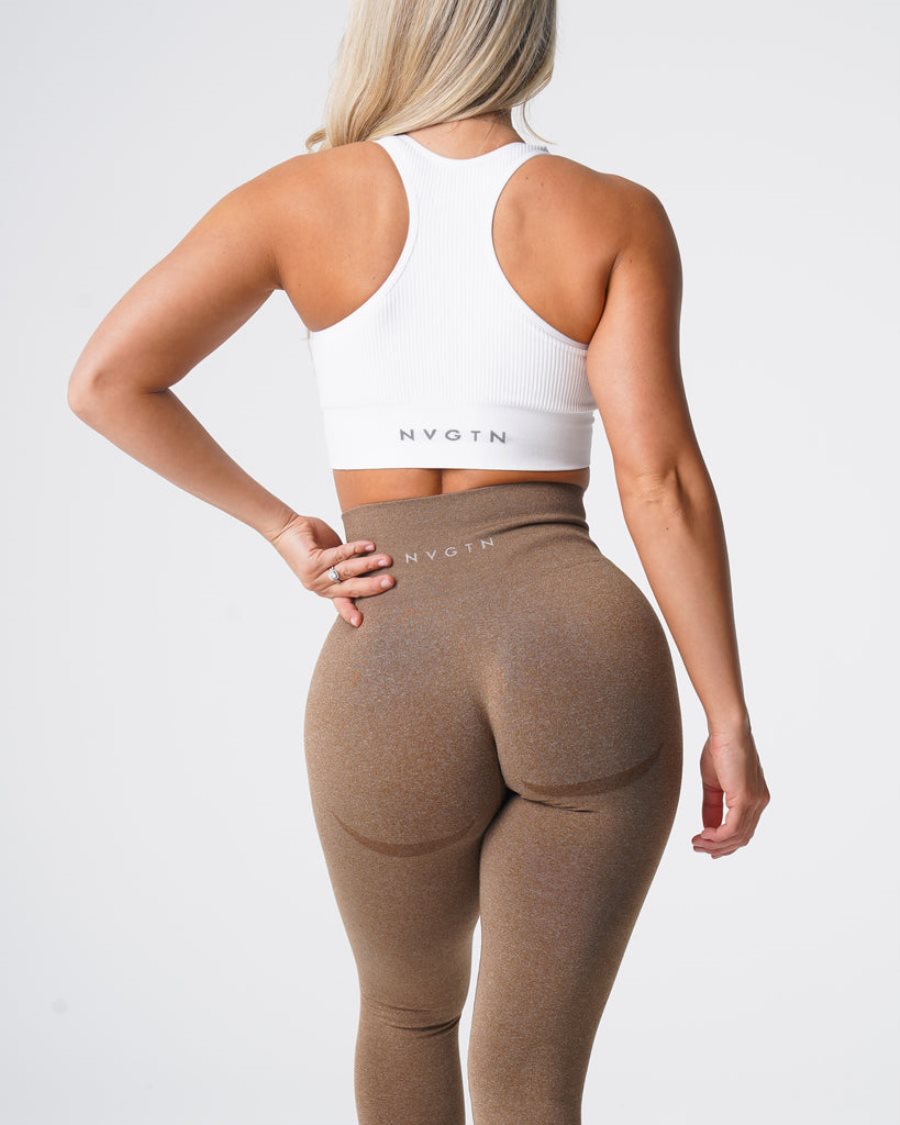 Leggins NVGTN Contour Seamless Mujer Marrones | K050bxxY