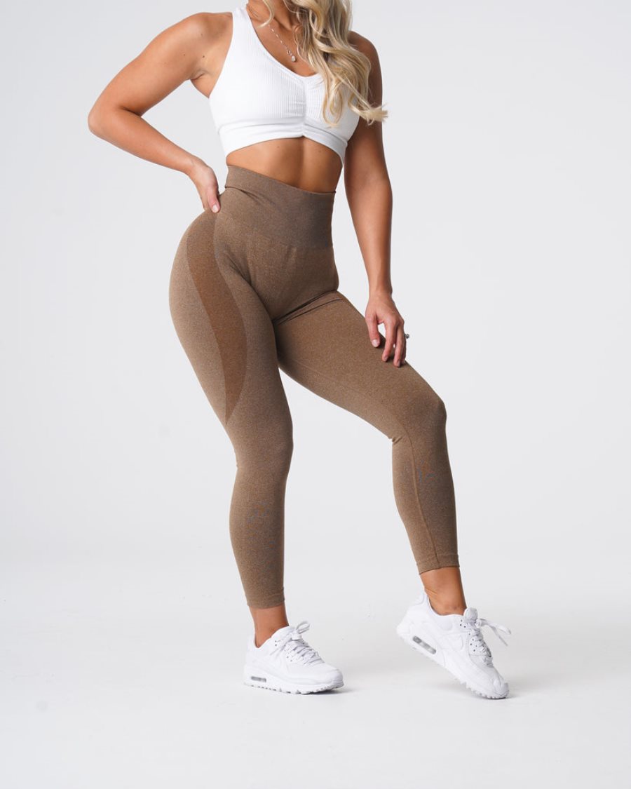 Leggins NVGTN Contour Seamless Mujer Marrones | K050bxxY