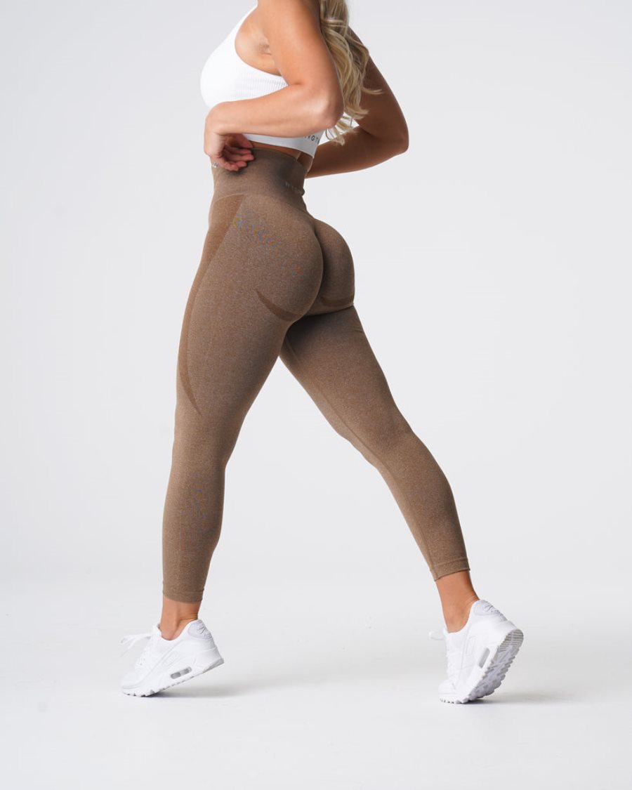 Leggins NVGTN Contour Seamless Mujer Marrones | K050bxxY