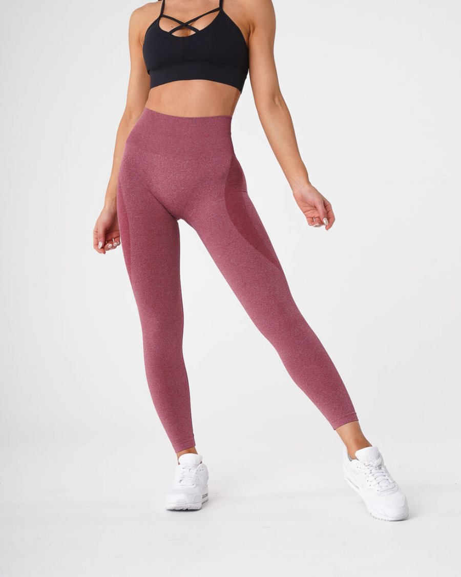 Leggins NVGTN Contour Seamless Mujer Moradas Rojas | 00il975M