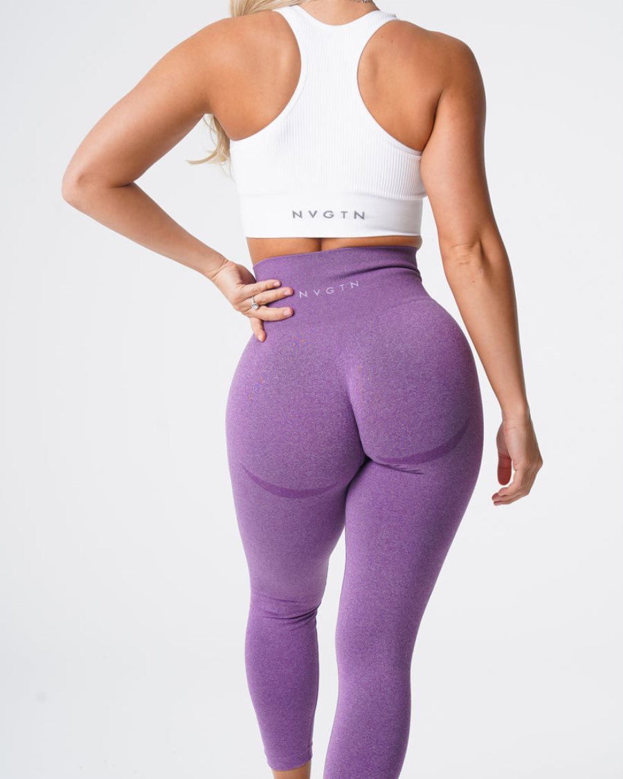 Leggins NVGTN Contour Seamless Mujer Moradas | 2xg41MZz