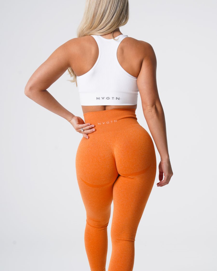 Leggins NVGTN Contour Seamless Mujer Naranjas | 0nvlMZVM