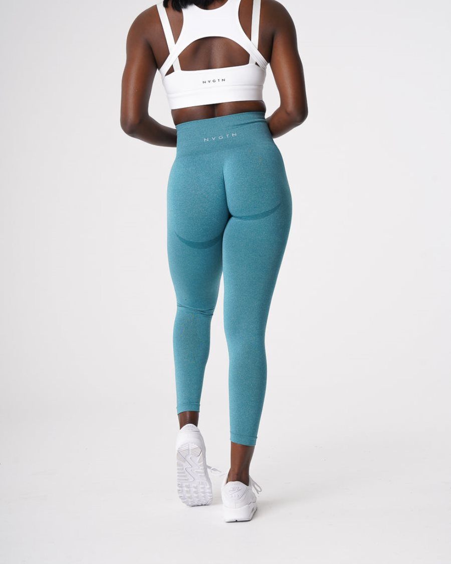 Leggins NVGTN Contour Seamless Mujer Turquesa | ev02tqV8