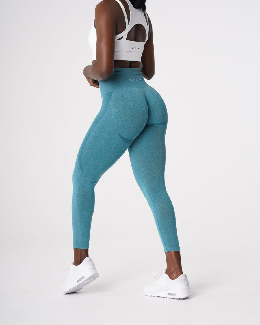 Leggins NVGTN Contour Seamless Mujer Turquesa | ev02tqV8