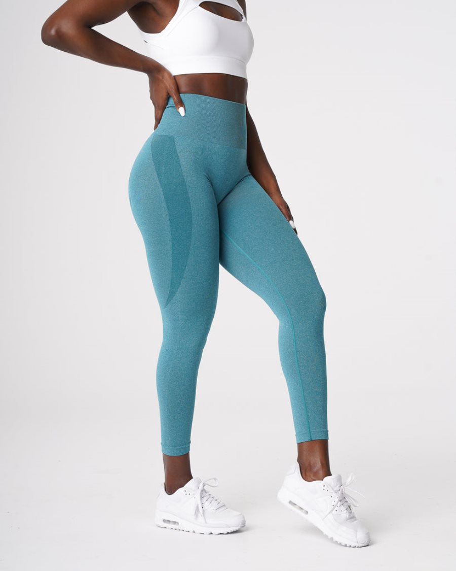 Leggins NVGTN Contour Seamless Mujer Turquesa | ev02tqV8