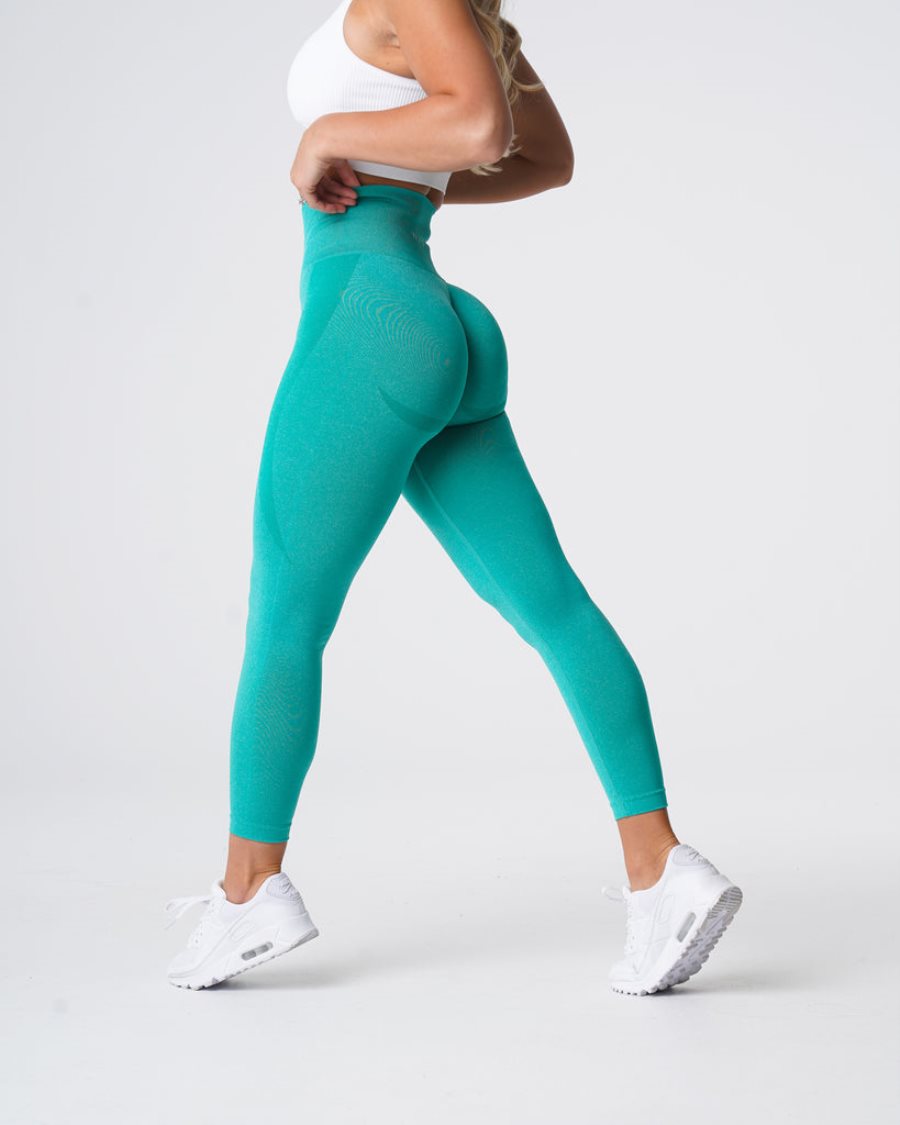 Leggins NVGTN Contour Seamless Mujer Turquesa | rUpOKnY7