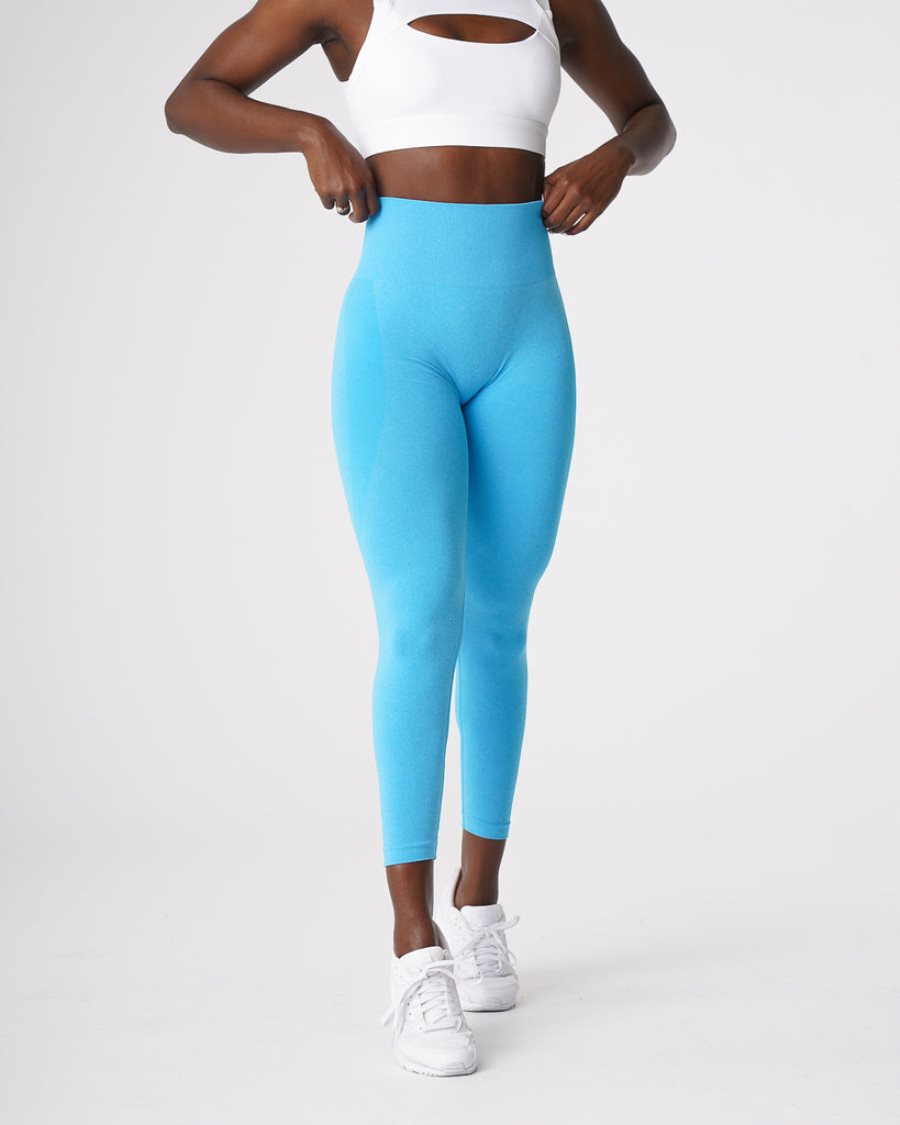 Leggins NVGTN Contour Seamless Mujer Turquesa Claro | yByV7X1V