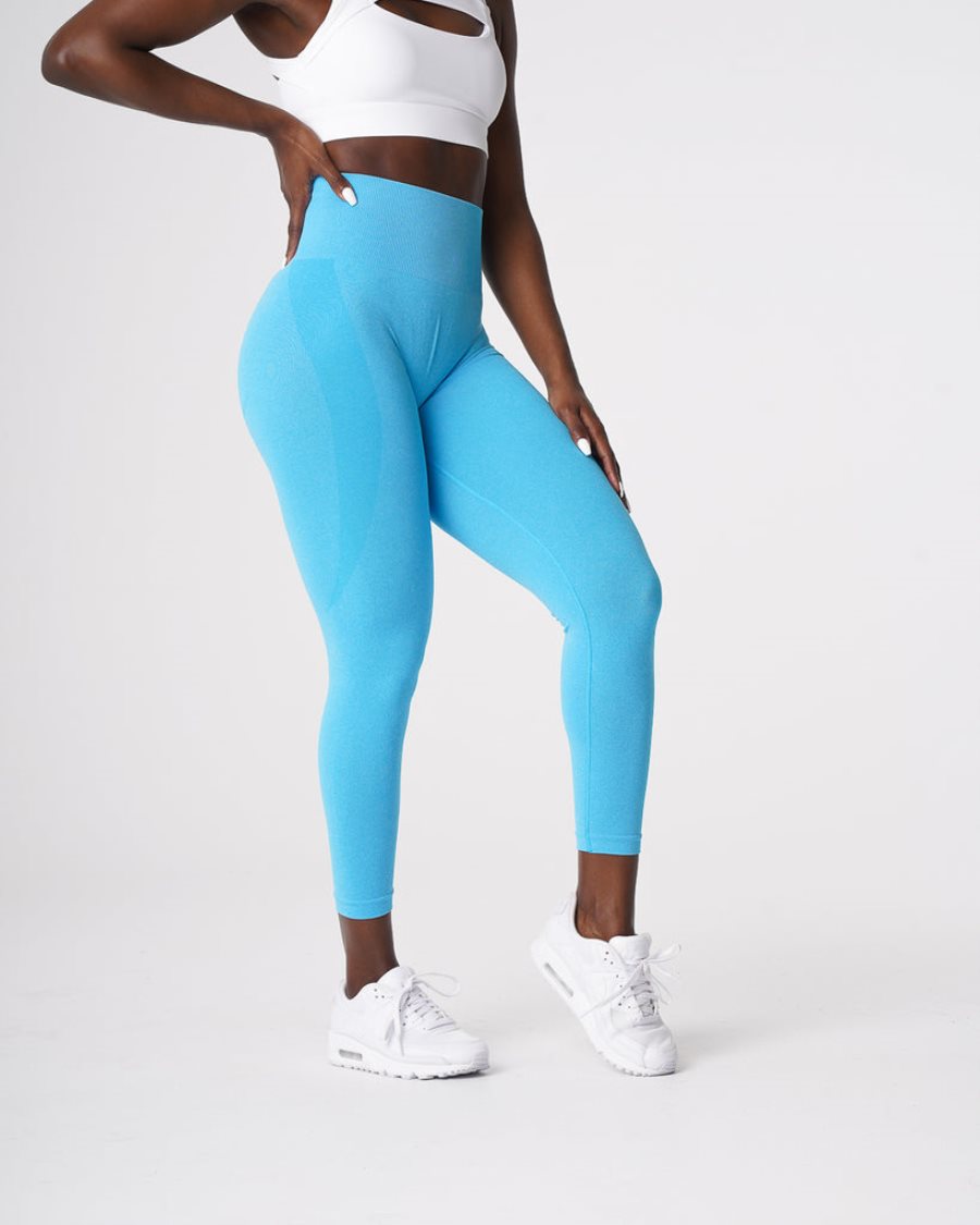 Leggins NVGTN Contour Seamless Mujer Turquesa Claro | yByV7X1V