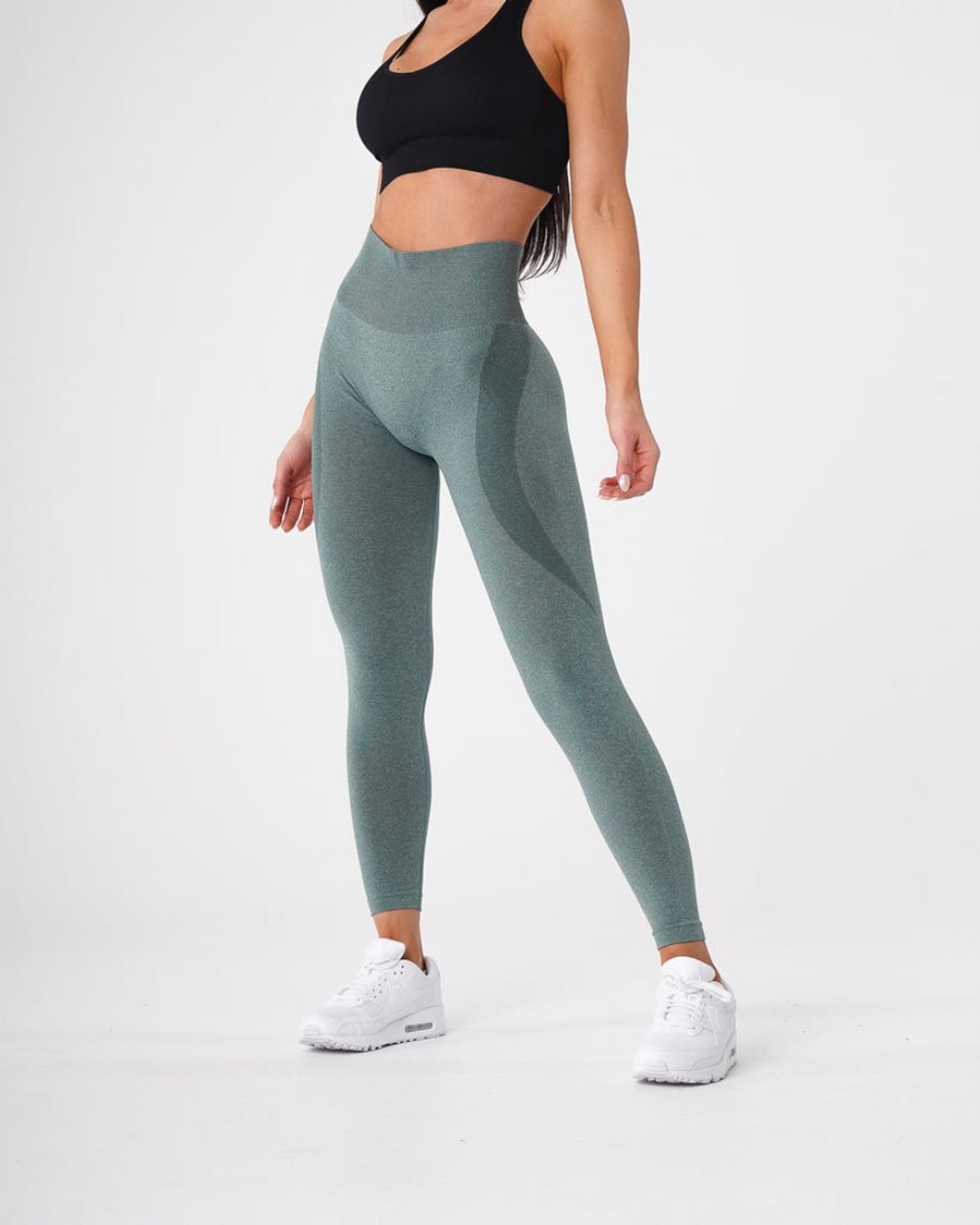 Leggins NVGTN Contour Seamless Mujer Verde | R2BrQpBH