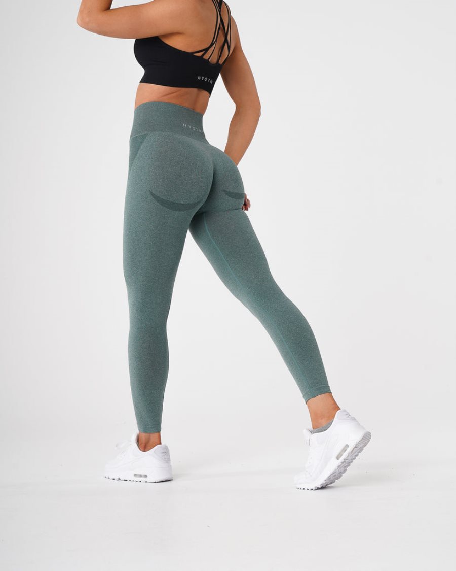 Leggins NVGTN Contour Seamless Mujer Verde | R2BrQpBH