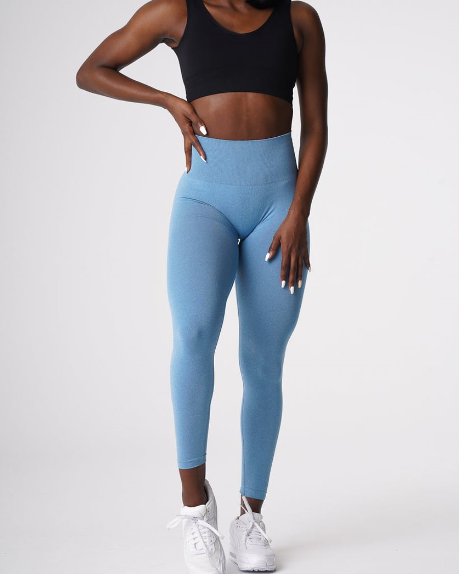 Leggins NVGTN Curve Seamless Mujer Azules | A5B47CEQ