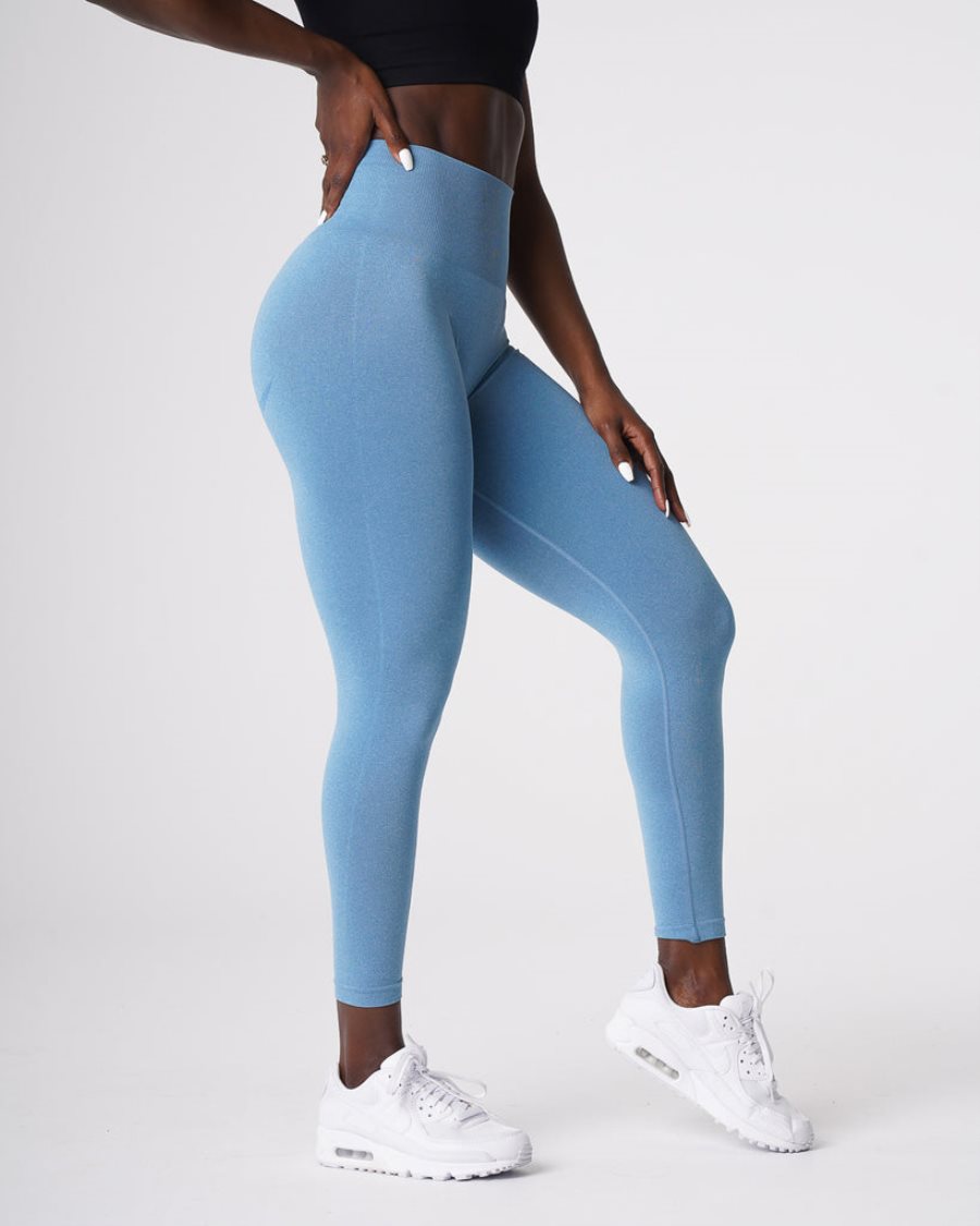 Leggins NVGTN Curve Seamless Mujer Azules | A5B47CEQ